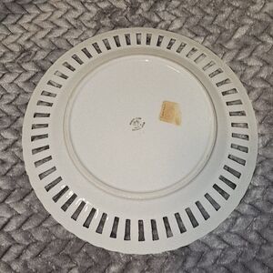 Ucagco porcelain reticulated plate made in Occupied Japan.